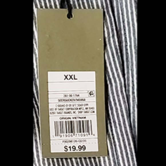 Men's Striped Elastic Waist Swim Trunks 2XL - NWT - Picture 5 of 7